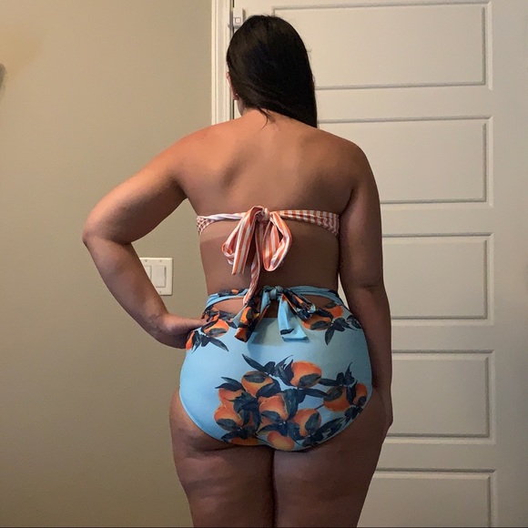 PARKER Orange & Blue Striped Monokini - Picture 4 of 8